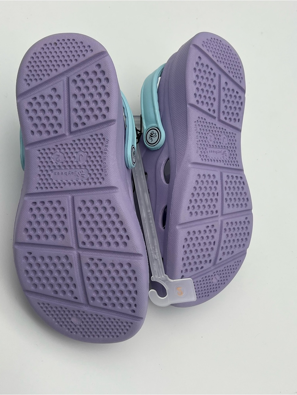 NWT Joybees Kids Size 3 Active Slip On Clog Girls Shoes Purple Blue Sandals - Picture 3 of 6